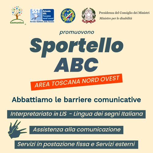 Sportello ABC area Toscana nord ovest